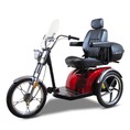 S33 Scooter eléctrico rojo de 3 ruedas para personas mayores